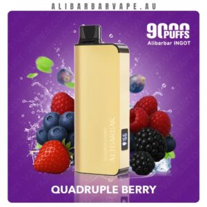 ALIBARBAR INGOT 9000 Puffs Quadruple Berry